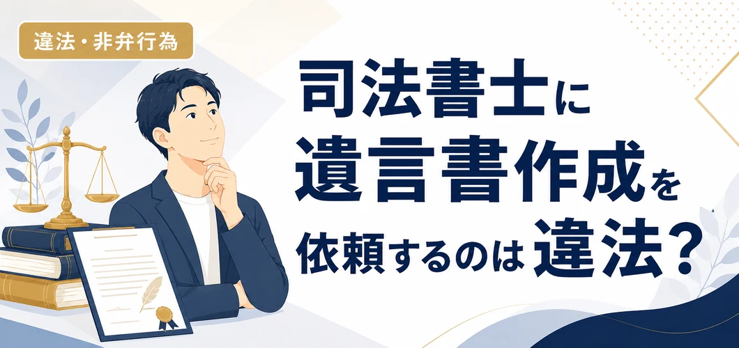 司法書士遺言書作成 違法