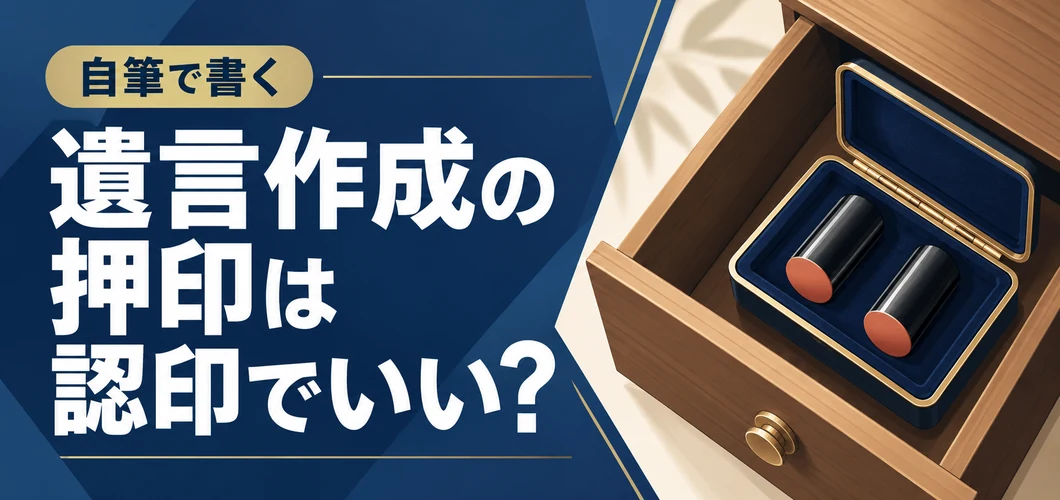 遺言作成の押印は認印でいい?