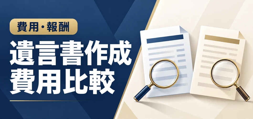 遺言書作成費用比較