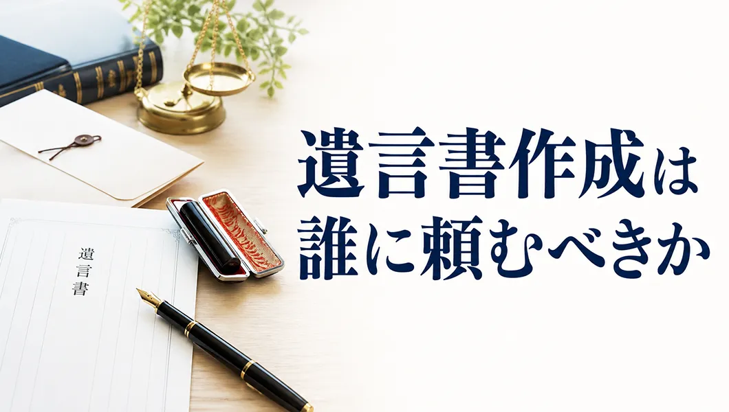 遺言書は誰に頼むべきか